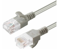 „MicroConnect U/UTP Cat6“ tinklo kabelis, 15 m, pilka (V-UTP615-SLIM)