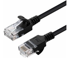 MicroConnect RJ-45/RJ-45 kat.6 U/UTP Juodas 1m (V-UTP601S-SLIM)