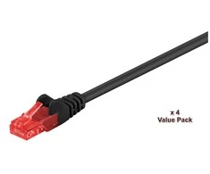 MicroConnect RJ-45 kt.6 U / UTP Juodas 10vnt. 20m (V-UTP620SVP)