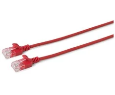 MicroConnect U/UTP CAT6 2M Raudona Slim,