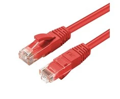 MicroConnect RJ-45 / RJ-45 kat.6 3m Raudona (UTP603R)