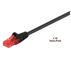 MicroConnect RJ-45 kt.6 U / UTP Juodas 5m (V-UTP605SVP)