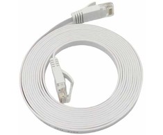 „MicroConnect U/UTP CAT6A“ 7M Baltas plokščias