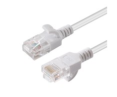 MicroConnect U/UTP CAT6A Slim 1.5M Baltas