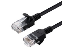 MicroConnect U/UTP CAT6A Slim 5M Juodas