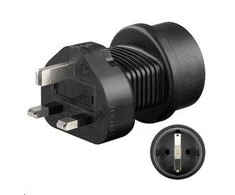 MicroConnect Universalus adapteris UK į Schuko (PETRAVEL1)