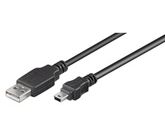 USB kabelis MicroConnect USB- A - 0,5 m Juoda (USBMB505)