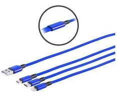MicroConnect USB-A splitter cable with USB-C, USB Micro-B and