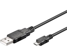 USB kabelis MicroConnect USB-A - mikroUSB 5 m juodasis (USBBMICRO5)