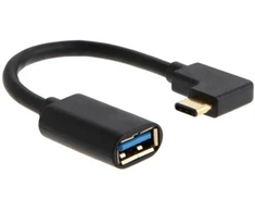 Kabelis USB MicroConnect USB-C angled male to USB3.0 (USB3.1CAF1.5BH-ANG)