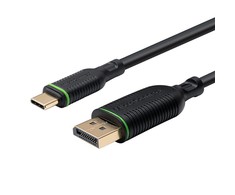 Kabelis USB MicroConnect USB-C - DisplayPort 1 m Juodas (MC-USBCDP1)