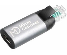 Adapteris USB MicroConnect MC-USBCFRJ45 USB-C - RJ-45 Sidabrinė (MC-USBCFRJ45)