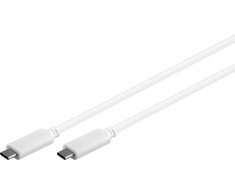 Kabelis USB MicroConnect USB-C - USB-C 3 m Baltas (USB-C Gen2 cable, baltas. 3m)