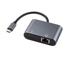 Adapteris USB MicroConnect USB-C - RJ-45 Juodas (USB3.1CETHPDBA)