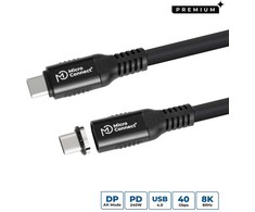 Kabelis USB MicroConnect USB-C - USB-C 0.15 m Juodas (USB-C to USB-C cable 0,15m)