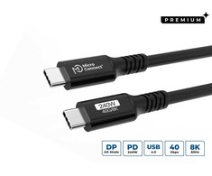 MicroConnect USB4CC015-240W kabelis USB USB4 Gen 3x2 0,15 m USB C juodas