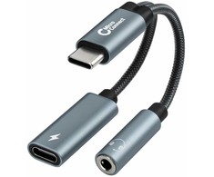 Adapteris USB MicroConnect MC-USBC-AUDIOCF USB-C - USB-C Sidabrinė (MC-USBC-AUDIOCF)