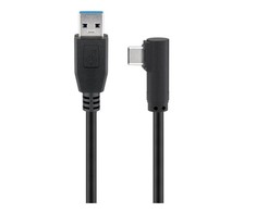 USB kabelis MicroConnect USB-A - USB-C 0,5 m juodas (USB3.1CA05A)