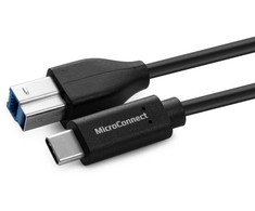 USB kabelis MicroConnect USB-C - USB-B 5 m juodas (USB3.1CB5)
