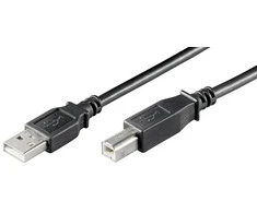 MicroConnect Kabelis MICRO_CONNEC USB TypeA M, USB TypeB M, 1.8m, juodas