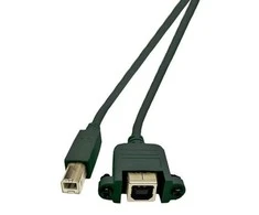 USB kabelis MicroConnect USB-B - USB-B 1,8 m žalias (USBABF1PANEL2)