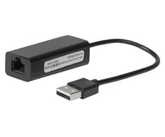 Šakotuvas Karta jungiama į tinklą MicroConnect USB - RJ-45 Juodas (USBETHB)
