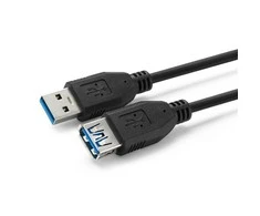 USB kabelis MicroConnect USB-A - USB-A 2 m Juodas (USB3.0AAF2B)