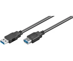USB kabelis MicroConnect USB-A - USB-A 3 m Juodas (USB3.0AAF3B)