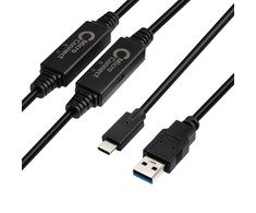 „MicroConnect“ USB3.0 A–USB-C Gen1 kabelis – 10 m kabelis, 5 Gbit/s