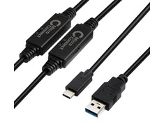 „MicroConnect“ USB3.0 A–USB-C Gen1 kabelis – 10 m kabelis, 5 Gbit/s