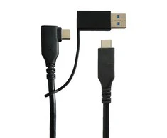 USB kabelis MicroConnect USB-A + USB-C - USB-C 1 m Juodas (USB3.1CC1MDE)