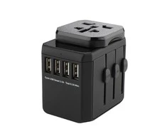 MicroConnect Microconnect MC-TRAVELADAPTER2 elektrinis Juodas maitinimo kištukas