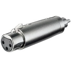 Adapteris AV MicroConnect RCA (Cinch) - XLR sidabrinė (XLRFG)