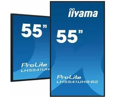 Monitorius IIYAMA LH5541UHS-B2 55 colių 3840 x 2160 4K UHD IPS skydelis 1 Precent Haze Landscape ir Portretas režimas Garsiakalbiai 2x 10W VGA 3x HDMI 500cd/m2