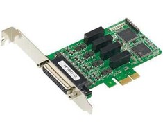Šakotuvas Karta jungiama į tinklą Moxa 4 jungtys RS422/485 PCIe, Low Pr