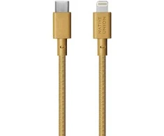 Native Union USB diržo kabelis (USB-C - Lightning) 1,2m, kraft