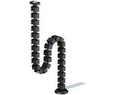 NEOMOUNTS CABLE SPINE ORGANIZER FOR SIT/STAND DESK FRAMES, MAGNET MOUNTED, Juodas