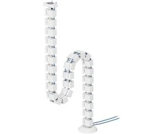 NEOMOUNTS CABLE SPINE ORGANIZER FOR SIT/STAND DESK FRAMES, MAGNET MOUNTED, Baltas