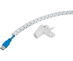 Laikiklis NEOMOUNTS SPIRALINIS KABELIO APJUOSTOS JUOSTELĖ, ¨15 MM., KELI KABELIAMS, Baltas