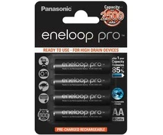 Panasonic Eneloop Pro R6 AA 2500mAh baterija 4vnt