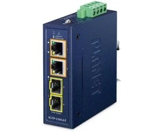 Konwerter światłowodowy Planet PLANET IP30 Compact size 2-Port IGTP-2205AT konwerter sieciowy Mėlyna