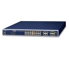 Šakotuvas Planet 16-Port 10/100/1000T 802.3at PoE + 4-Port Gigabit TP/SFP Combo valdomas jungiklis / 220W