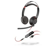 Plantronics POLY Blackwire C5220 USB-A 5200 Series Ausinės ant ausies USB ir 3,5 mm lizdas