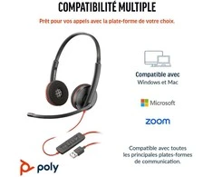 Poly Blackwire C3220 USB-C Ausinės (80S07A6 (80S07A6) | Poly