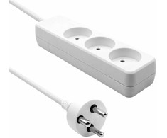 ProXtend Danish Power Strip 3 krypčių 3 gniazda 6 m balta (K3-K06W)