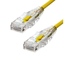 ProXtend Ultra Slim CAT6 U/UTP CU LSZH Ethernet kabelis Geltona 4m