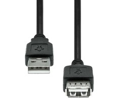 Kabelis USB ProXtend USB-A - USB-A 3 m Juodas (USB2AAF-003)