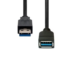 USB kabelis ProXtend USB 3.2 Gen1 Išplėtimo kabelis Juodas 3M