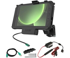 Ram Mounts UNPKD RAM EZ-ROLL'R DOCK FOR SAMSUNG TAB ACTIVE5 &amp; TAB ACTIVE3 W/ BACKING PLATE AND HARDWIRE CHARGER
