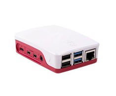 Raspberry Pi Pi 4 Case Raudona Baltas